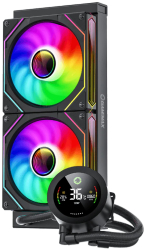 Cooler Procesor Gamemax Iceburg 240 Digital Negru Compatibil Intel / AMD racire lichid iluminare ARGB display pompa