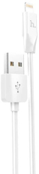 Cablu de date Hoco Lightning pentru iPhone 14 13 12 11 Pro Max X1 Rapid 2 Metri 2.1A - Alb 