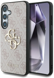 Husa pentru Samsung Galaxy S25 - Guess Hardcase 4G Big Metal Logo GUHCS25S4GMGPI - Pink 