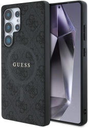 Husa pentru Samsung Galaxy S25 Ultra - Guess 4G Ring Classic Logo MagSafe GUHMS25LG4GFRK - Black 