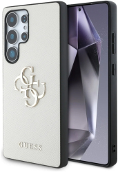 Husa pentru Samsung Galaxy S25 Ultra - Guess Hardcase 4G Grained Big and Classic Logo GUHCS25LPGT4MBE - Beige 