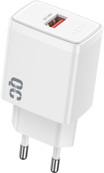 Incarcator ONSG® pentru Priza USB-C si USB-A QC 18W White 