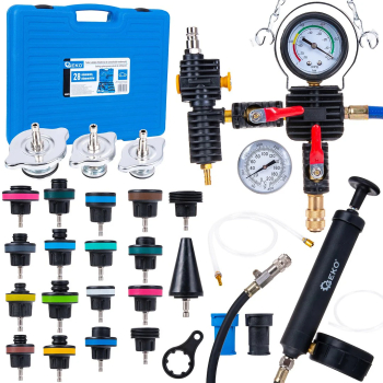 Kit tester profesional pentru radiatoare si sisteme de racire 28 piese Geko G02678 