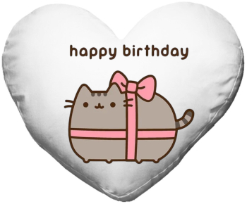 Perna cat pusheen happy birthday inima 