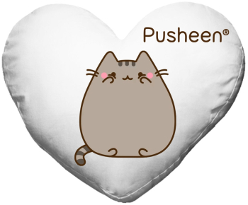 Perna cat pusheen kawaii inima 