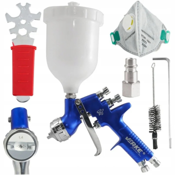 Pistol vopsit pneumatic TT 1.4mm HVLP pahar vas 600ml V81290