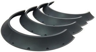 Set 4 Protectii Aripi Auto Universale Overfendere Diametru 84 cm Culoare Negru 
