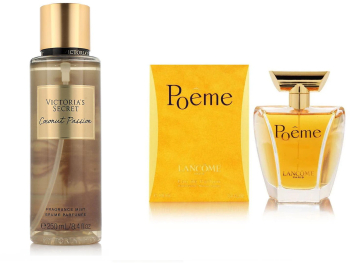 Set Cadou Apa de Parfum Poeme Lancome Femei 100 ML + Spray de Corp Victoria Secret Coconut Passion 250 ML 