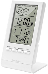 Termometru si Statie Meteo Digitala cu Functii Multiple &ndash Temperatura Umiditate Ceas si Calendar 