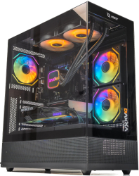 Carcasa AQIRYS Antlia ARGB Middle Tower ATX/mATX/mITX Tempered Glass Black 