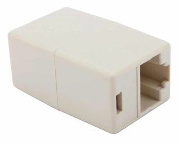 Adaptor UTP mama-mama pentru mufa RJ45 UTP-M-M Gonga® Bej
