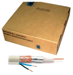 Cablu coaxial RG59 si 2x0.35mm Cabletech 