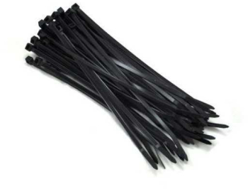 Coliere plastic fasete legatura UV rezistente negre 4.8x300mm PROLINE 