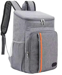 Geanta termoizolanta tip rucsac pentru picnic sau camping 18L impermeabil gri dimensiuni 42 x 29 x 19 cm Gonga® Gri 