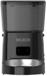 Hranitor Automat Smart Mancare Pentru Animale Rojeco 2L Versiune Buton Gonga® Negru 