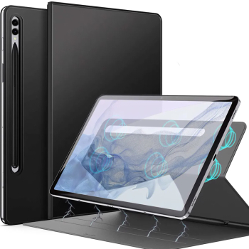 Husa Magnetica pentru Samsung Galaxy Tab S10 Ultra 2024 / Tab S9 Ultra 2023 de 14.6 Smart Cover cu Stand si suport S-Pen 