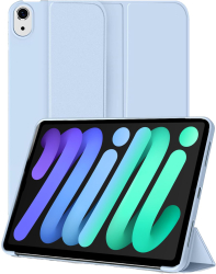 Husa Ultra Slim pentru tableta Apple iPad Mini 7 / 6 8.3 Silicon TPU Smart Cover - Ice Blue 