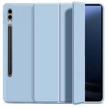 Husa Ultra Slim pt. Samsung Galaxy Tab S10 Plus / Tab S9 Plus 12.4 Silicon TPU Smart Cover - Ice Blue 