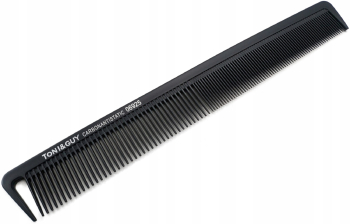 Pieptene de coafat drept pentru tuns si descurcat antistatic din carbon negru 06925 