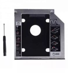 Rack adaptor super slim DVD SATA caddy la 2.5 SATA HDD sau SSD 9mm 