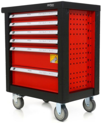 Dulap scule Kraft&Dele KD361 pe roti 6 sertare 263 piese 