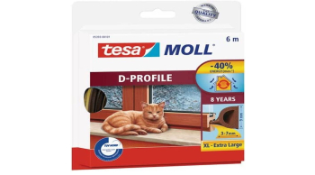 Garnituri de etansare Tesa pentru izolarea ferestrelor si usilor maro 6m x 9mm x 7.5mm - RESIGILAT 