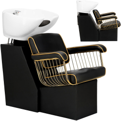 Salon de frizerie frizer statie de spalare Lorenzo bol ceramic mixer robinet handset 