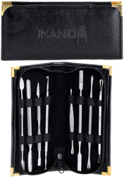 Set cosmetic pentru manichiura pedichiura foarfeca penseta impingator pentru cabinetul SPA 