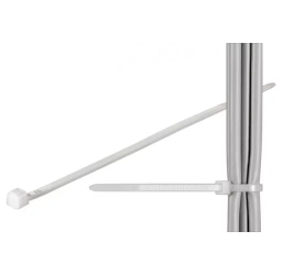 Bride de strangere cabluri 160x4.8mm transparent 100buc fixPoint 