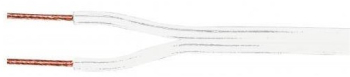 Cablu difuzor CCA alb 2x0.75mm Well LSP-CCA0.75WE-100-WL 