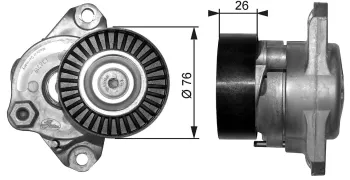 Gates T38319 Rola intinzator curea de transmisie pentru Mercedes G C SL E Vito CLS Sprinter - RESIGILAT 