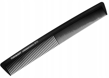 Pieptene de coafat drept pentru tuns si descurcat antistatic din carbon negru 0711 