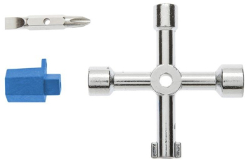 Cheie universala Hogert pentru dulapuri tehnice 85 mm 