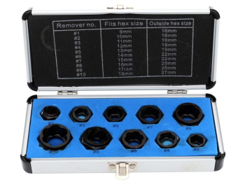 Extractoare pentru suruburi defecte 10 buc KD10268 Kraft&Dele 