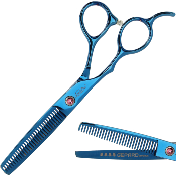 GEPARD Foarfeci de tuns stangace 5 5 offset pentru coafat pentru salon linia Superior 