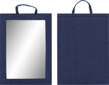 Oglinda Q-32-BLUE Oglinda mare pentru coafura cu maner 