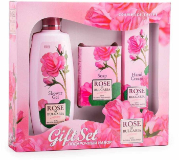 Set cadou sampon sapun crema maini Rose of Bulgaria