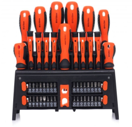 Set surubelnite si biti Kraft&Dele KD10950 magnetizator 50 accesorii 