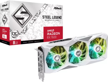 Placa video ASROCK Steel Legend OC AMD Radeon RX 7600 8GB GDDR6 128bit 