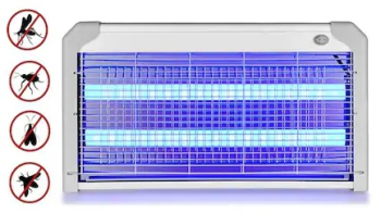 Aparat KlaussTech Electric Profesional Puternic 40W Anti-tantari/Anti muste/Anti insecte Insectocutor Cu 2x Tuburi Ultraviolete 