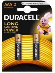 Baterii alcaline AAA R03 DURACELL BASIC 2buc/blister 