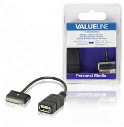 Cablu adaptor OTG Samsung 30 pini tata - USB A mama 0.2m Valueline 