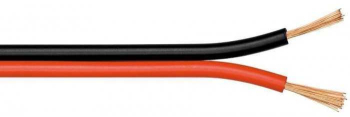 Cablu difuzor cupru OFC 2x1.50mm rosu/negru Goobay 15084 