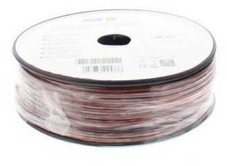 Cablu difuzor rosu/negru OFC cupru 2x0.50mm Well LSP-OFC0.50BR-100-WL 