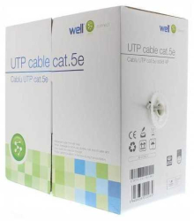 Cablu UTP CAT5e 8 fire din cupru 0.49mm Well 
