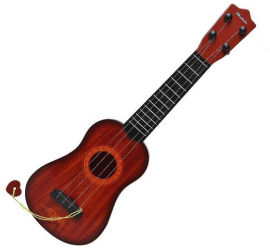 Chitara Klausstech Clasica Din Lemn Pentru Copii 4 Corzi Metalice Ideala Pentru Copii Design Clasic Ergonomica Lemn Maro 