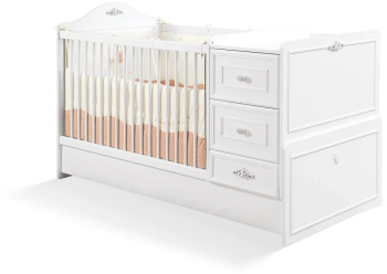 Patut transformabil pentru bebe colectia Romantica Baby 75 x 160 cm