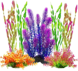 Set plante artificiale pentru acvariu-7 bucati 