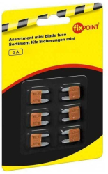 Set sigurante auto mini 5A 6buc Fixpoint 11x8.6mm 