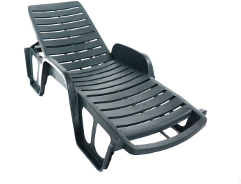Sezlong KlaussTech De Plaja Si Gradina Premium Structura Plastic Verde 192 X 71 X 100 Cm 